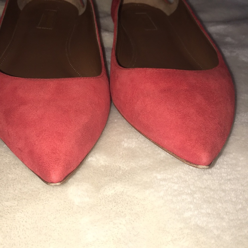 Aquazzura Forever Marilyn Tassel Bow Suede Flats - Picture 7 of 8